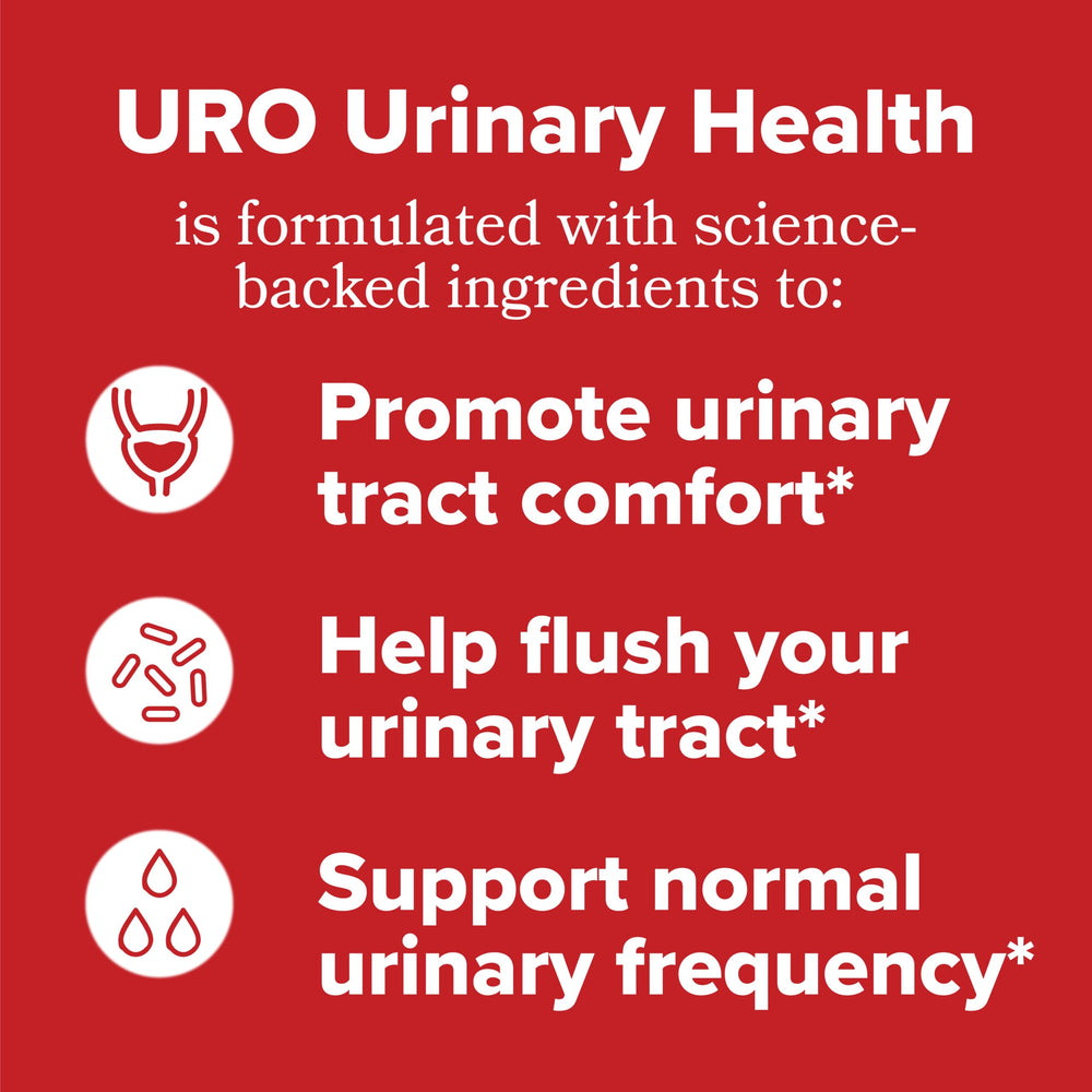 O Positiv URO packaging front highlighting cranberry extract and D-Mannose.