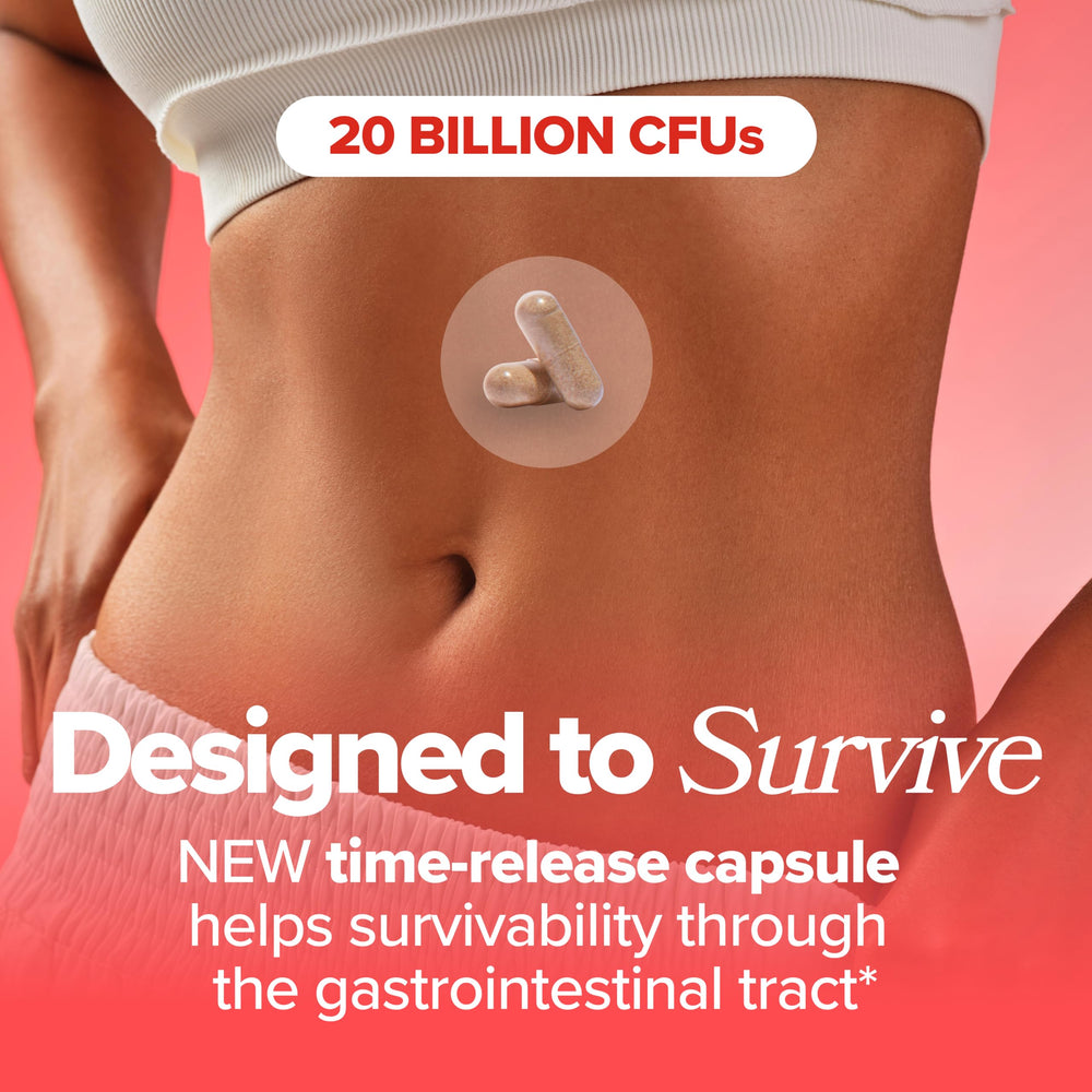 Time-release capsule design by O Positiv URO for targeted digestive health.
