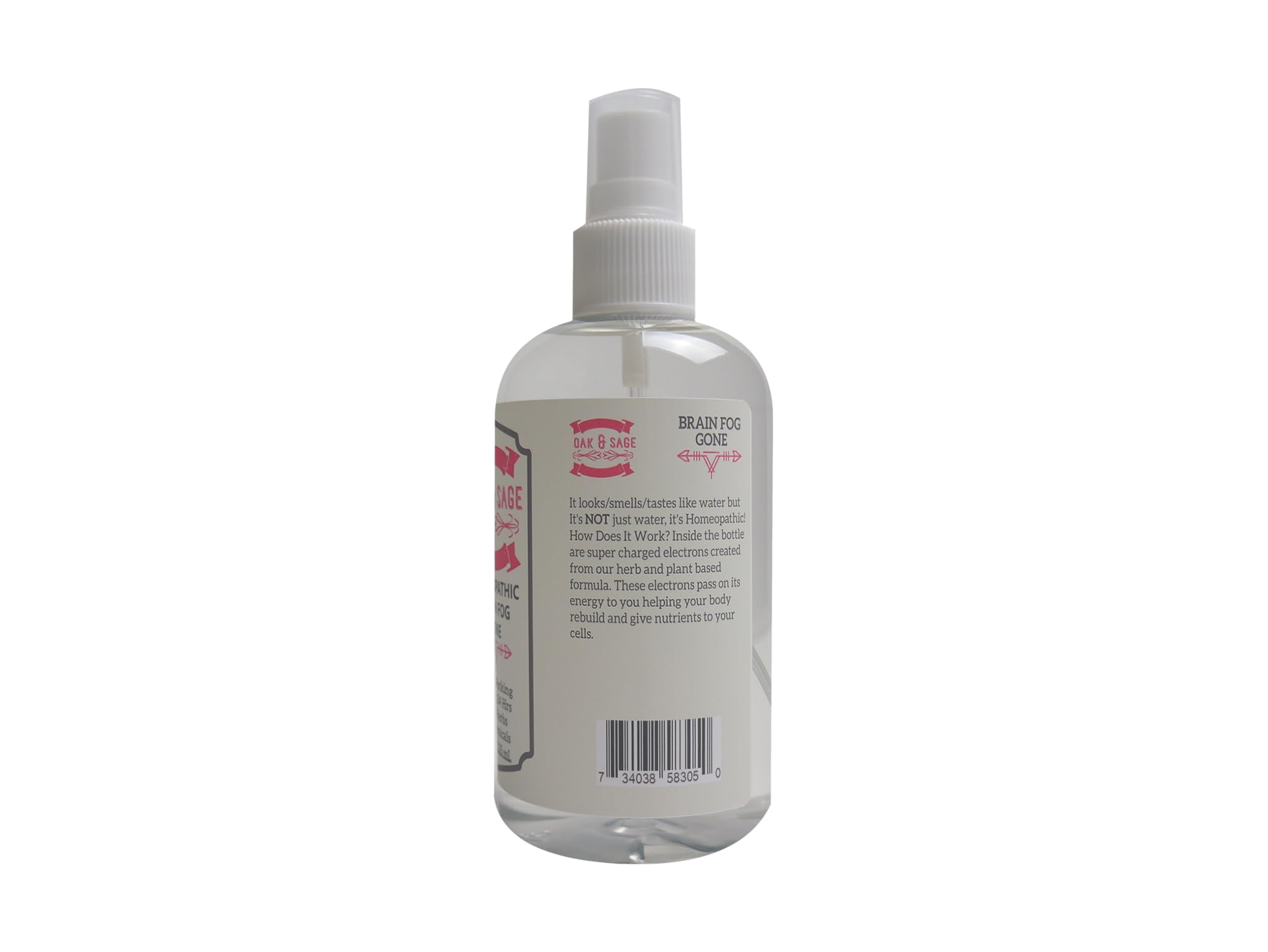 OAK & SAGE Daily-use drops in glass bottle for consistent focus