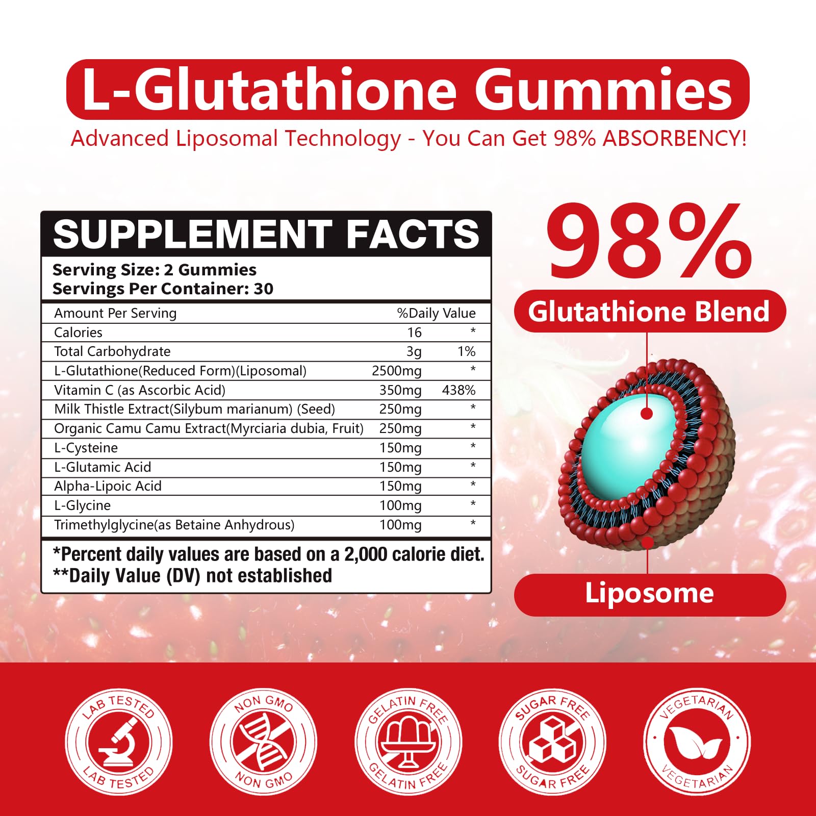 Oakevlp glutathione gummies close-up showing a tasty daily bite for skin radiance.