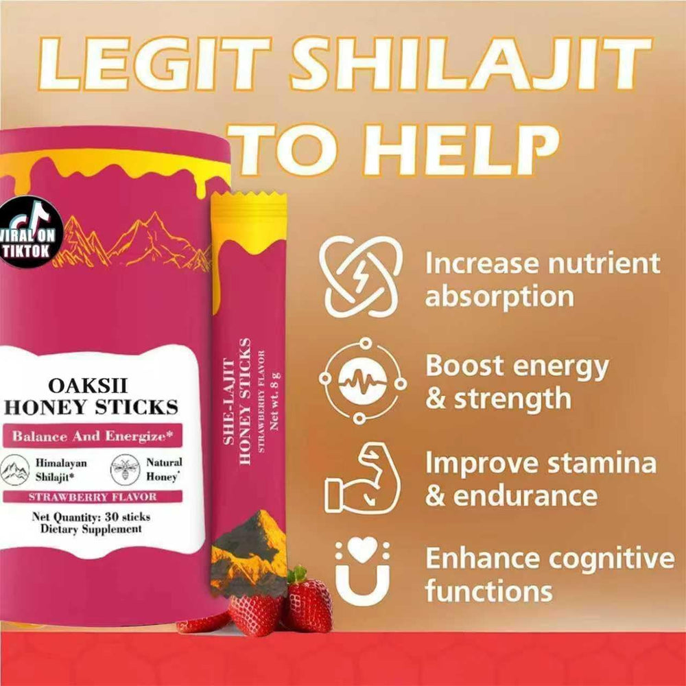 OAKSII Honey Stick strawberry flavor invites pleasant energy through the day.