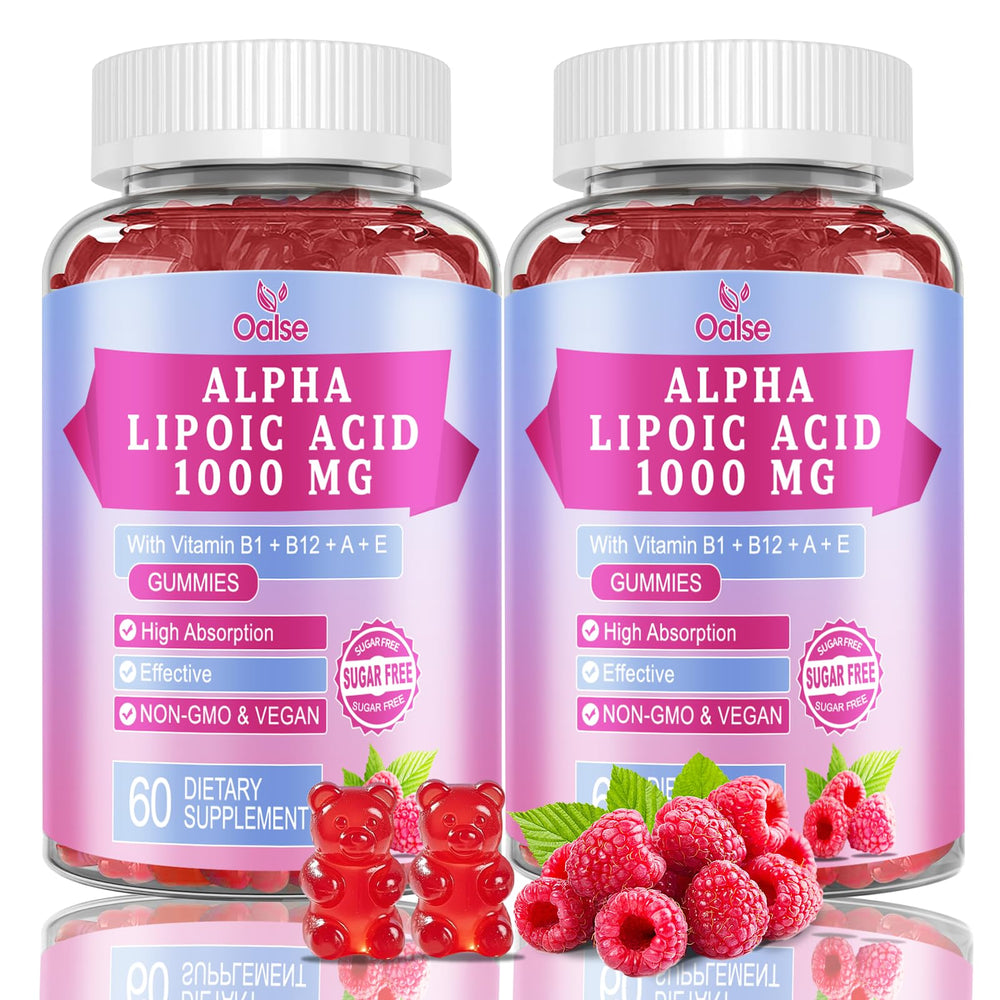 OALSE Alpha Lipoic Acid Gummies bottle front for easy daily energy support