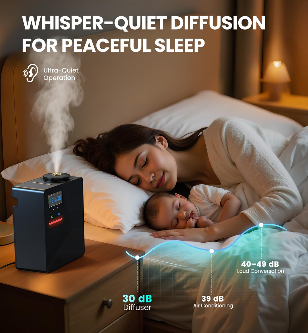 OANDYS waterless diffuser operates quietly under 42 dB