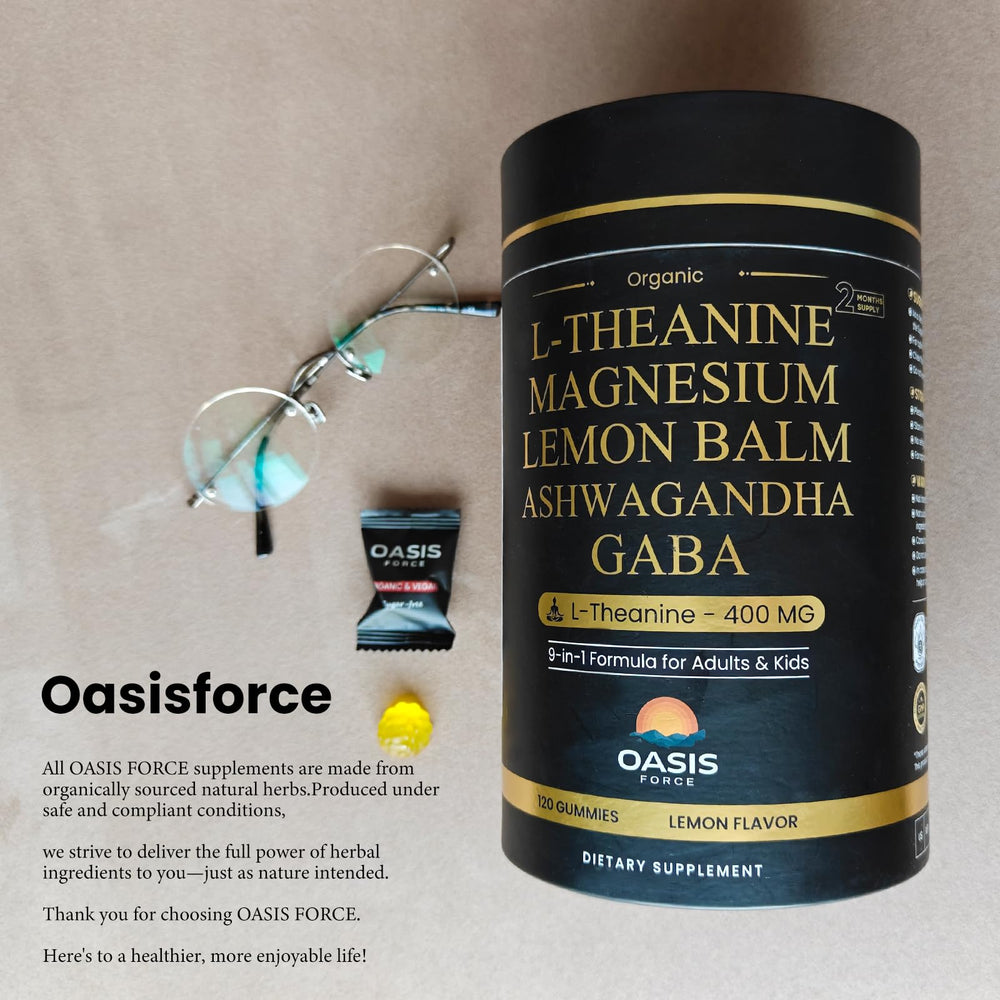 OASIS FORCE L-Theanine ingredients non-GMO, vegan, and allergen-friendly