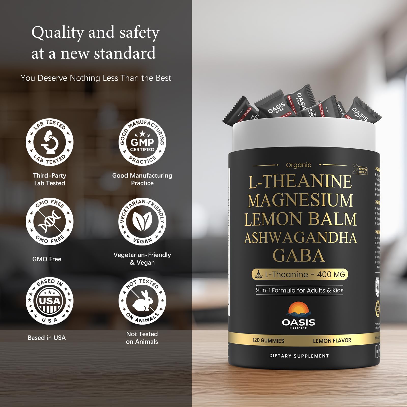 OASIS FORCE kids and adults use easy chewable ritual for restful evenings