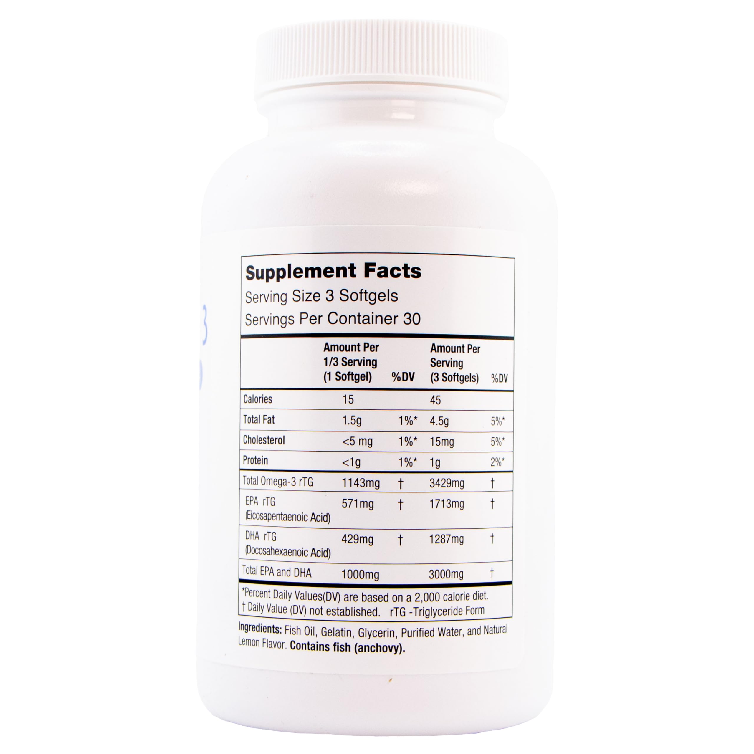 Oasis Tears Omega 3000mg purification process detail demonstrates safety.