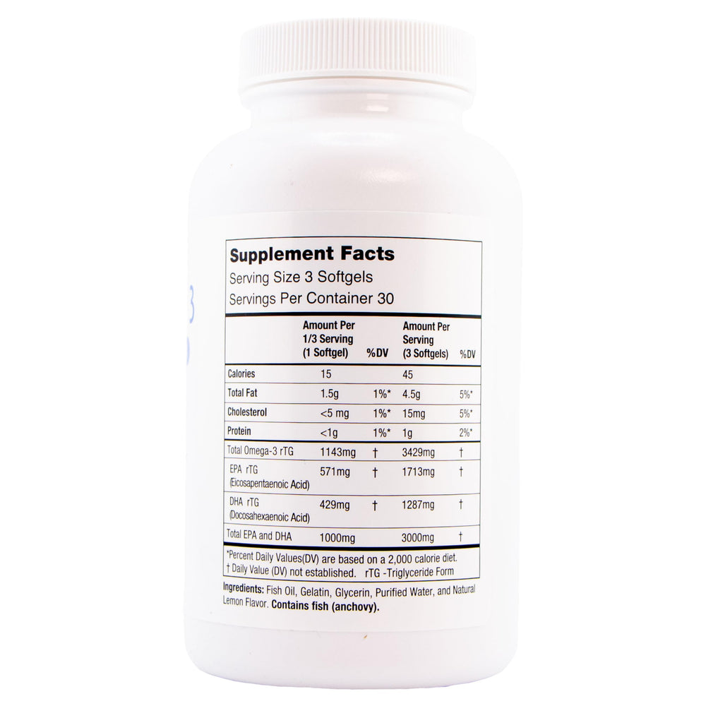 Oasis Tears Omega 3000mg purification process detail demonstrates safety.