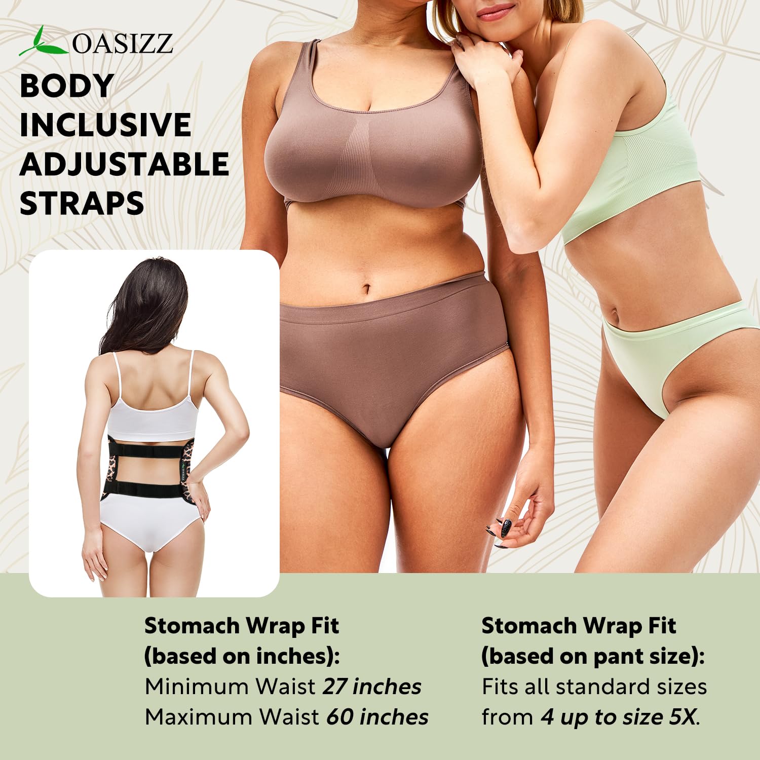 OASIZZ castor oil wrap arm close-up, versatile for arms or legs.