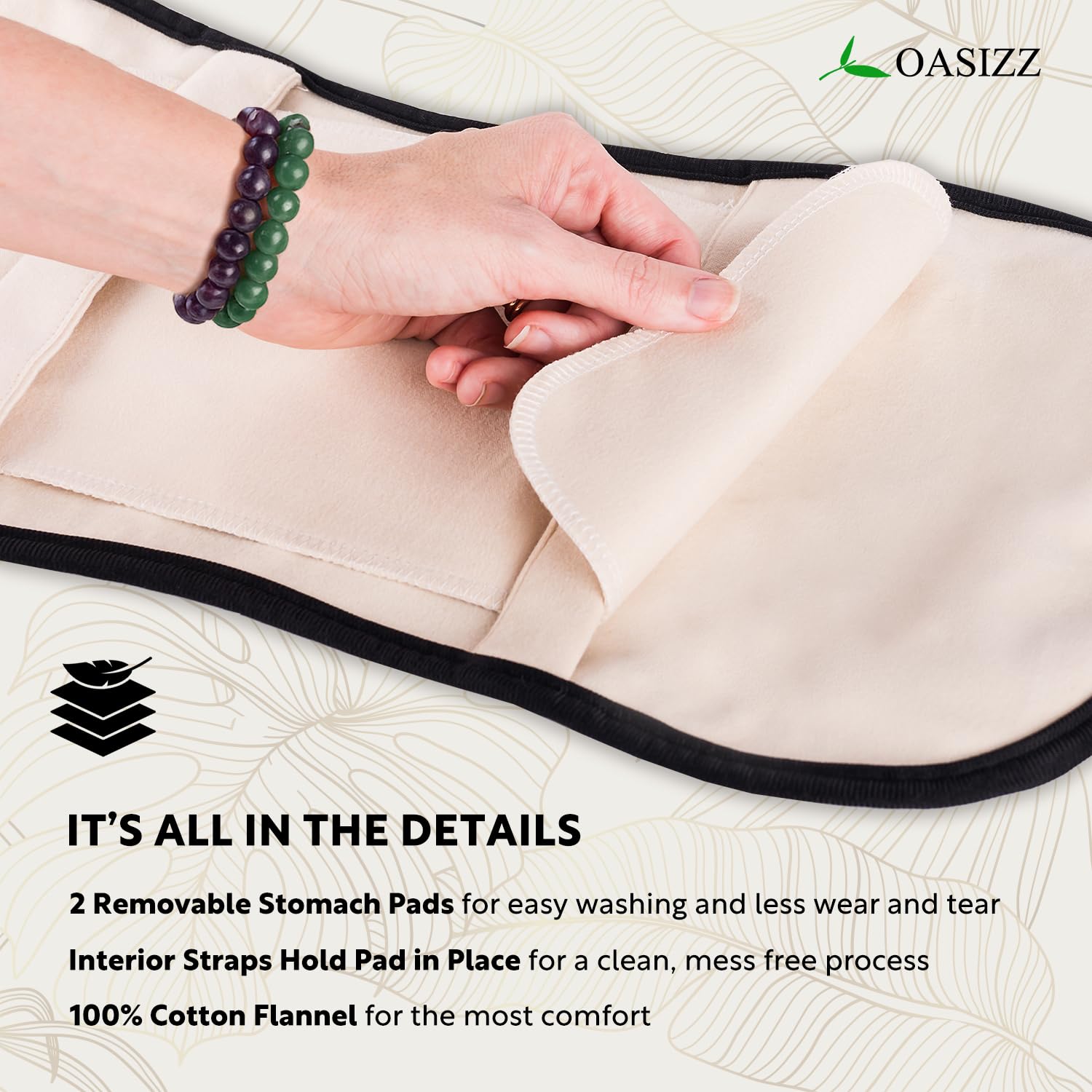 OASIZZ storage bag close-up keeps kit organized for travel.