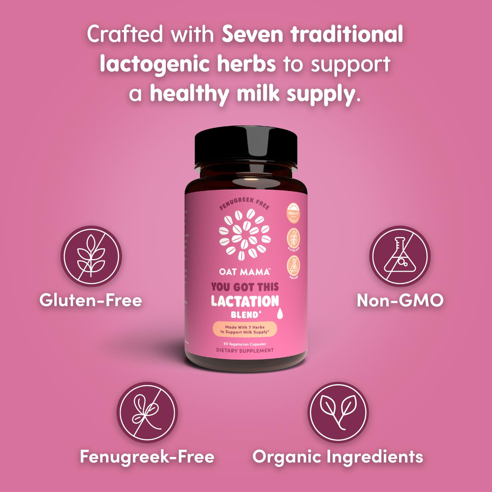 Oat Mama You Got This capsules daily dose for busy breastfeeding moms
