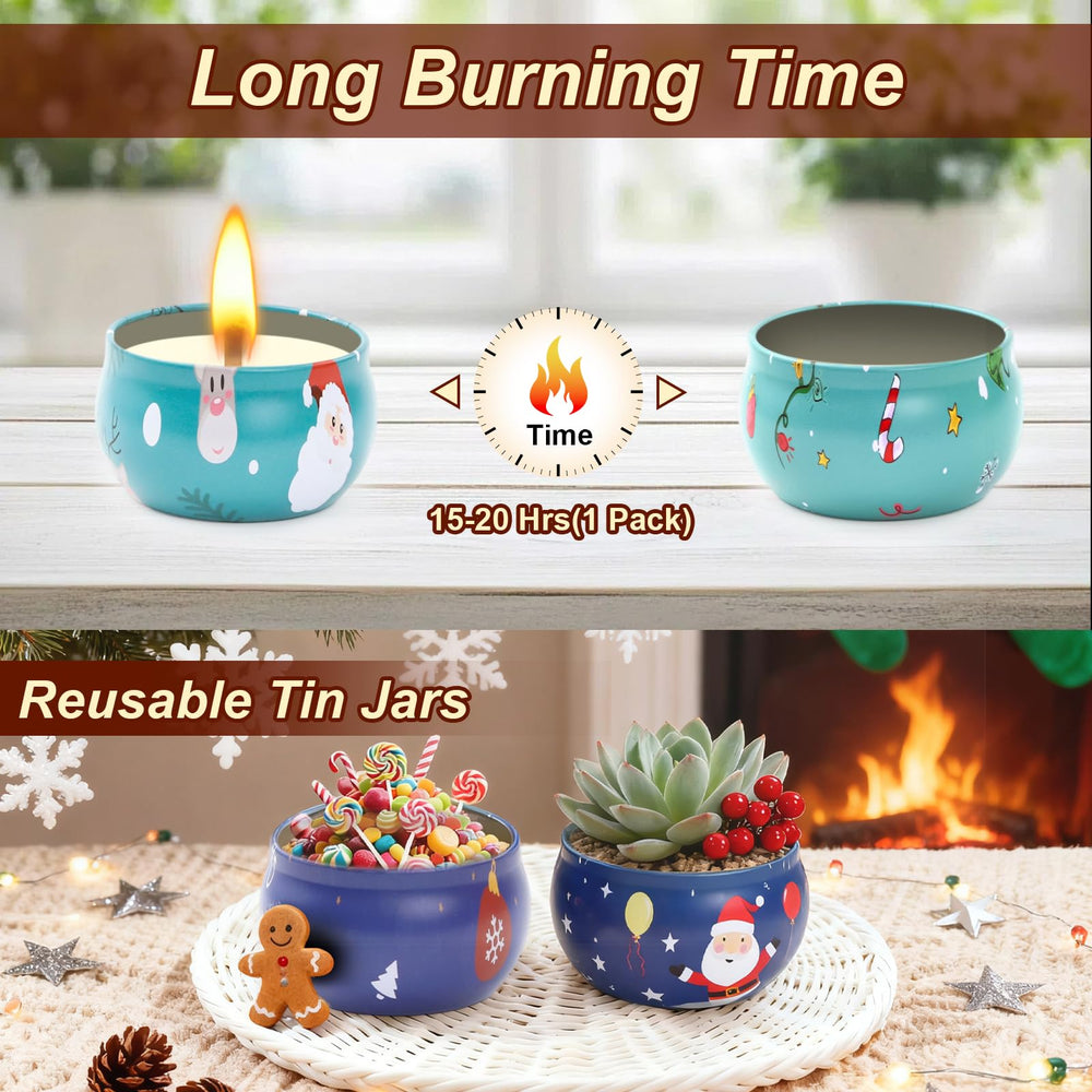 Obcxin Christmas Candle with Gingerbread for cozy holiday scent.