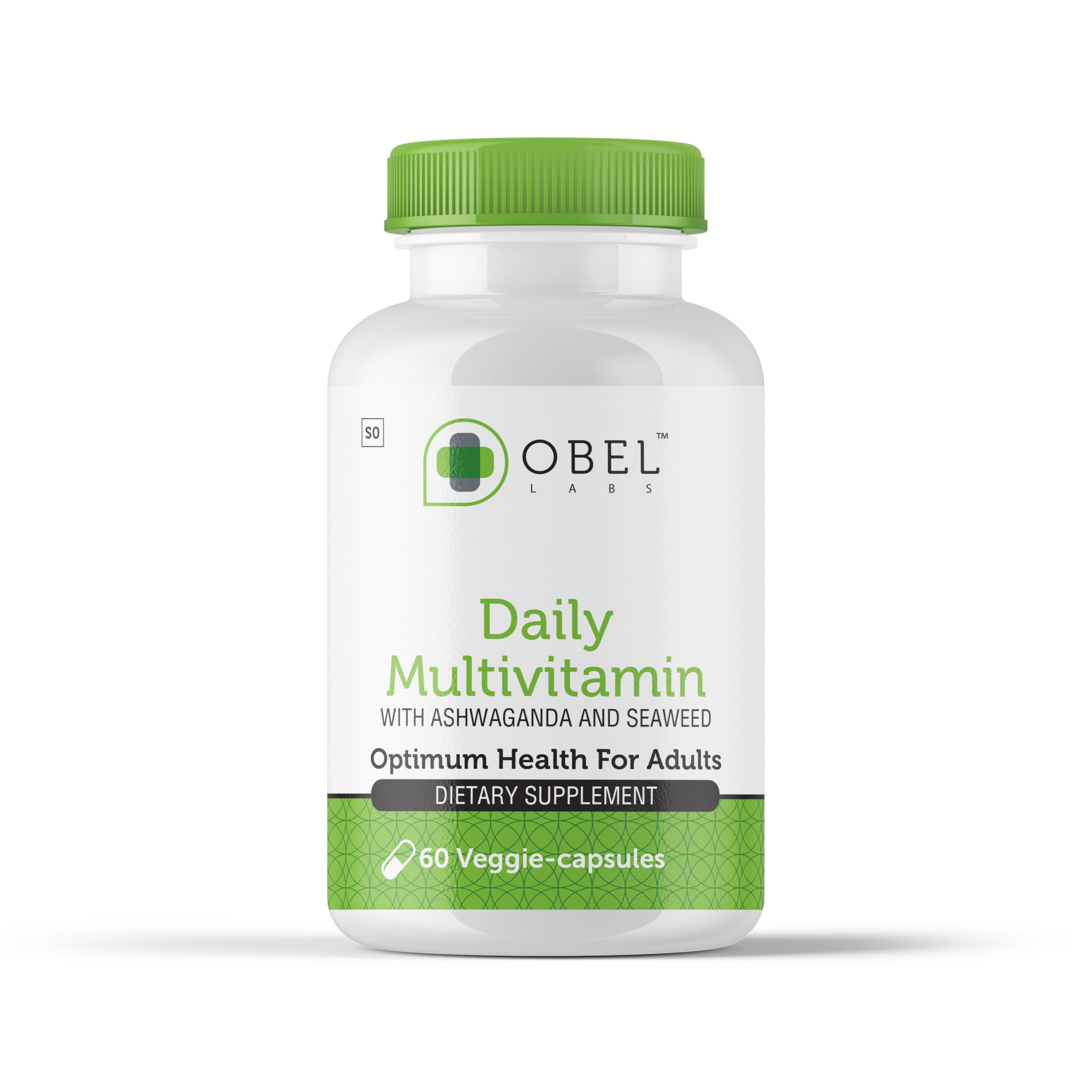 obel Daily Multivitamin bottle cap shown, supports daily wellness.