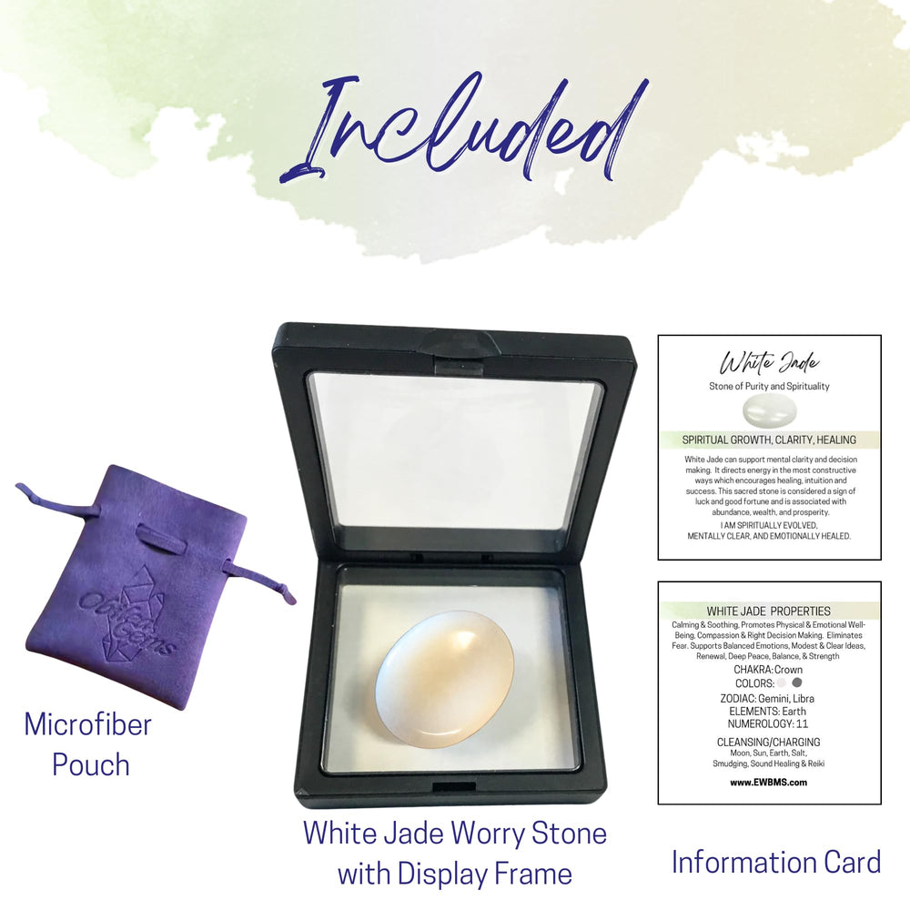 Obilea Gems premium storage bag keeps the worry stone safe during travel.