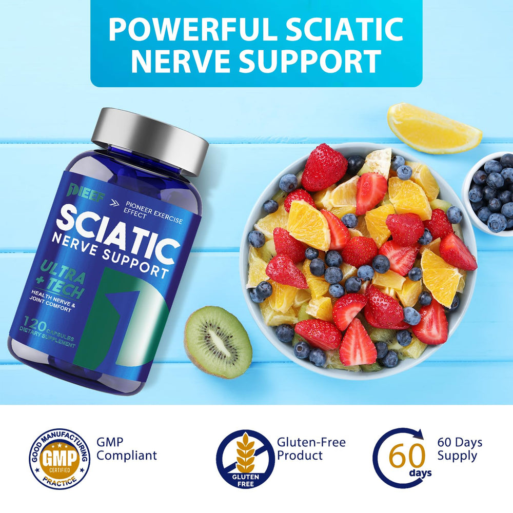 obnobm sciatic nerve support packaging front showcases nerve nutrition