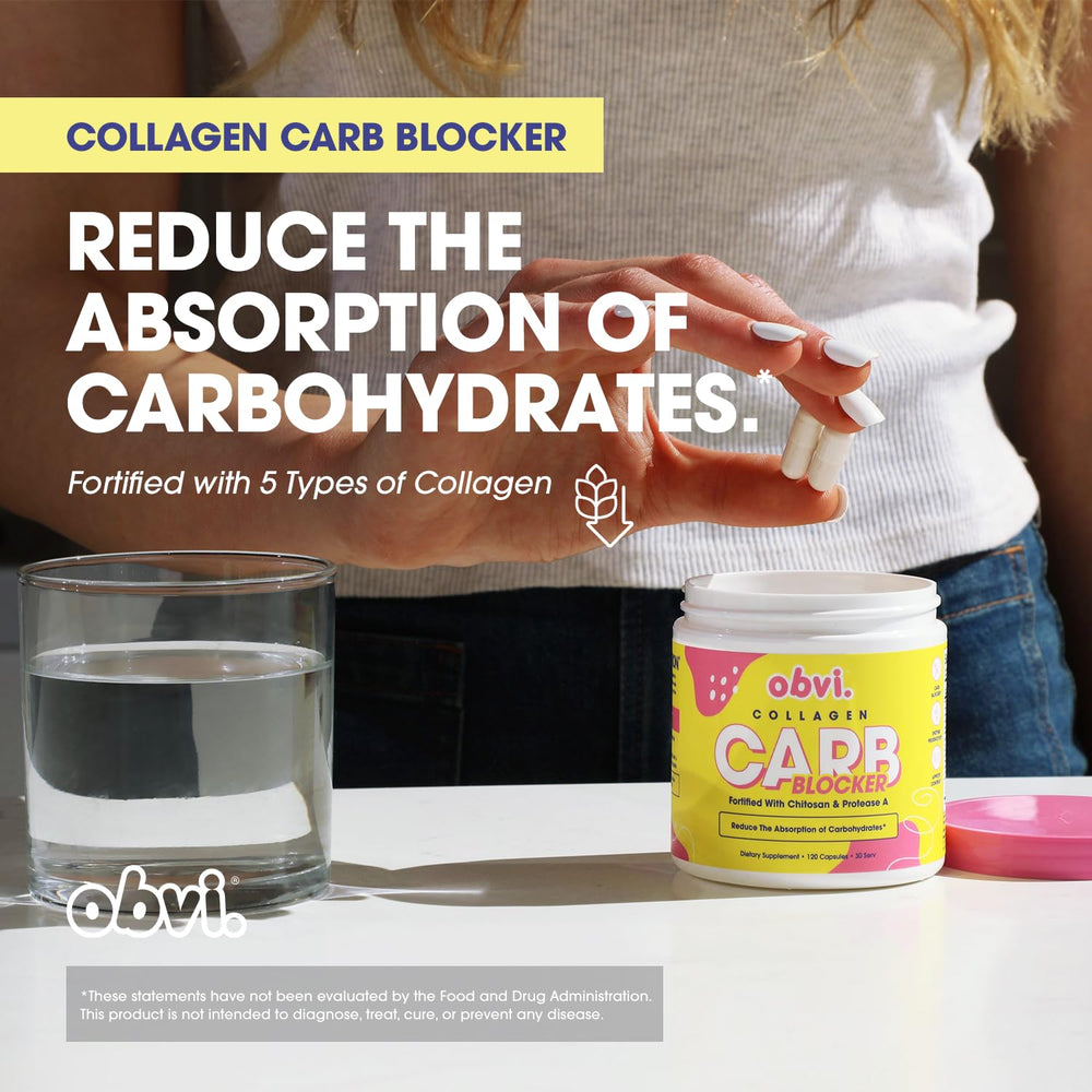 Obvi Guilt-Free Carb Blocker ingredient panel highlighting white kidney bean extract.