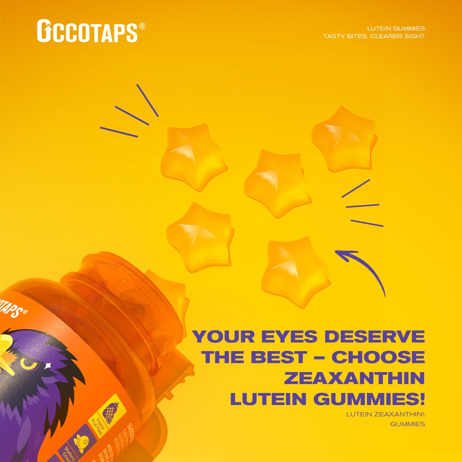 Clean-label packaging from Occotaps emphasizes no artificial colors or flavors.