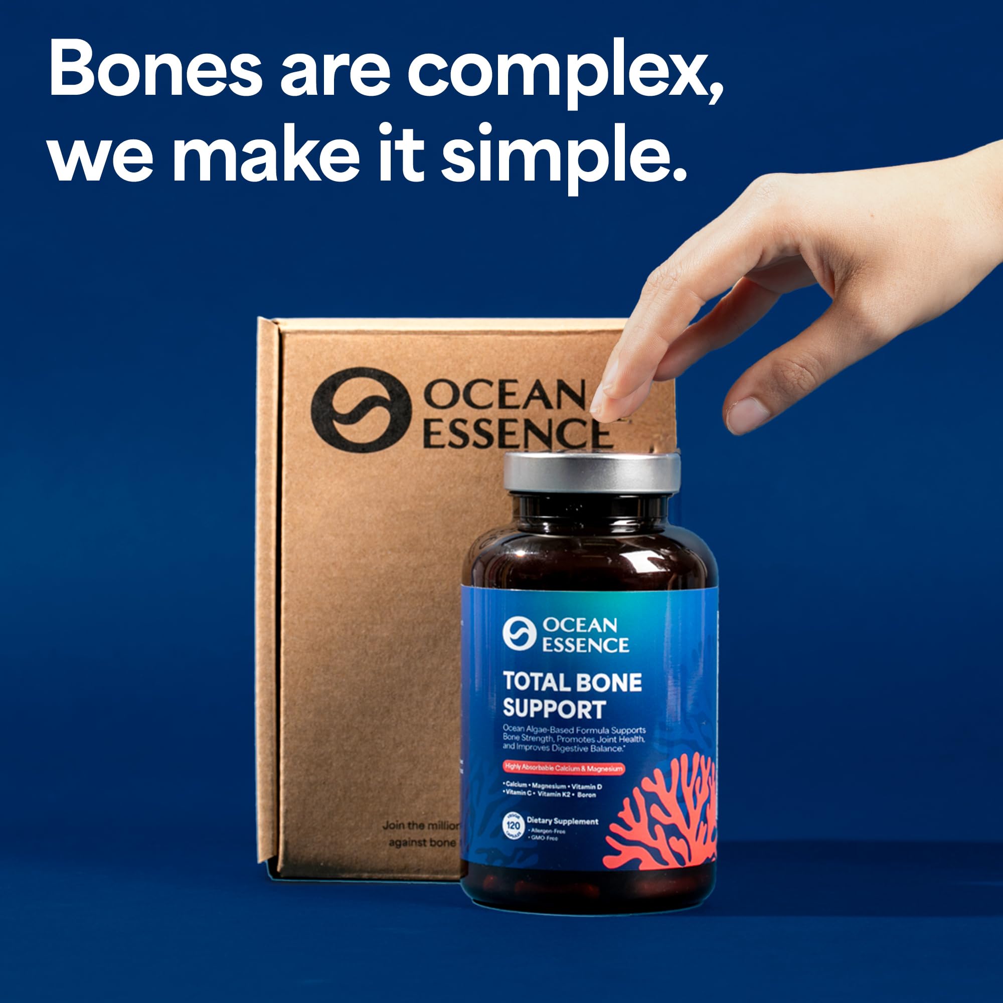 Ocean Essence bone support on the go for active lifestyles.