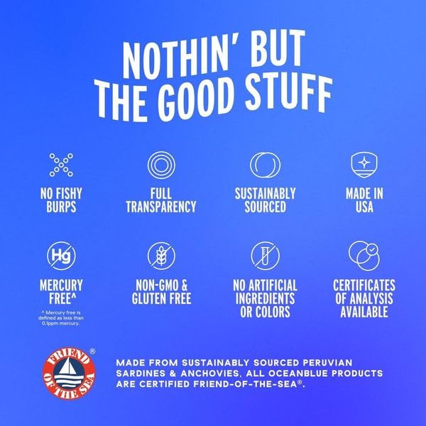 Oceanblue immune-support graphic indicating nutrient synergy for everyday wellness