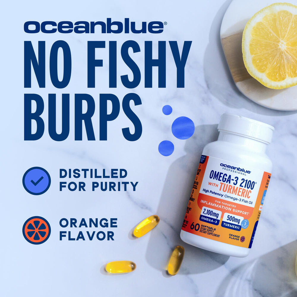 OceanBlue sustainably sourced fish oil comes from pristine waters.