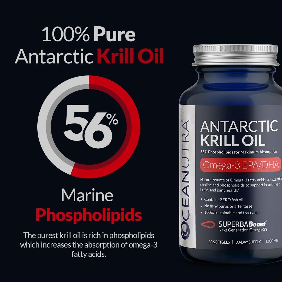 Oceanutra phospholipids 56-percent emphasis showcases purity and concentration for targeted benefits.