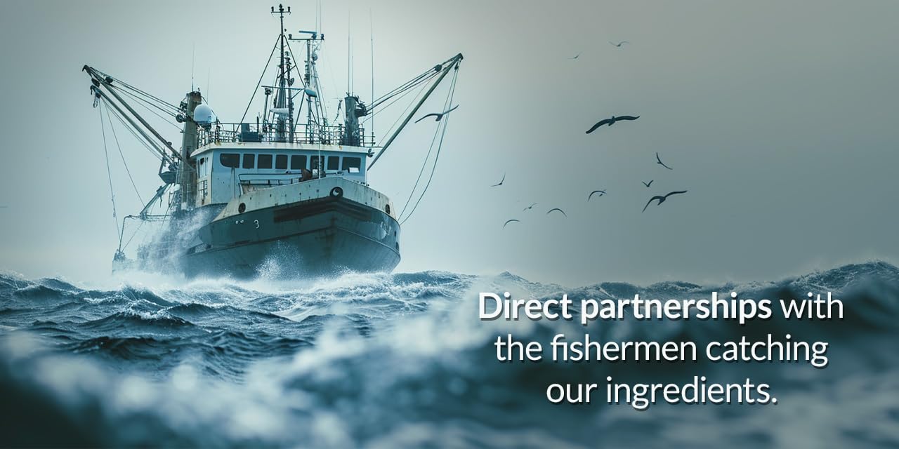 Oceanutra sustainable-traceable badge image communicates transparency from sea to bottle.