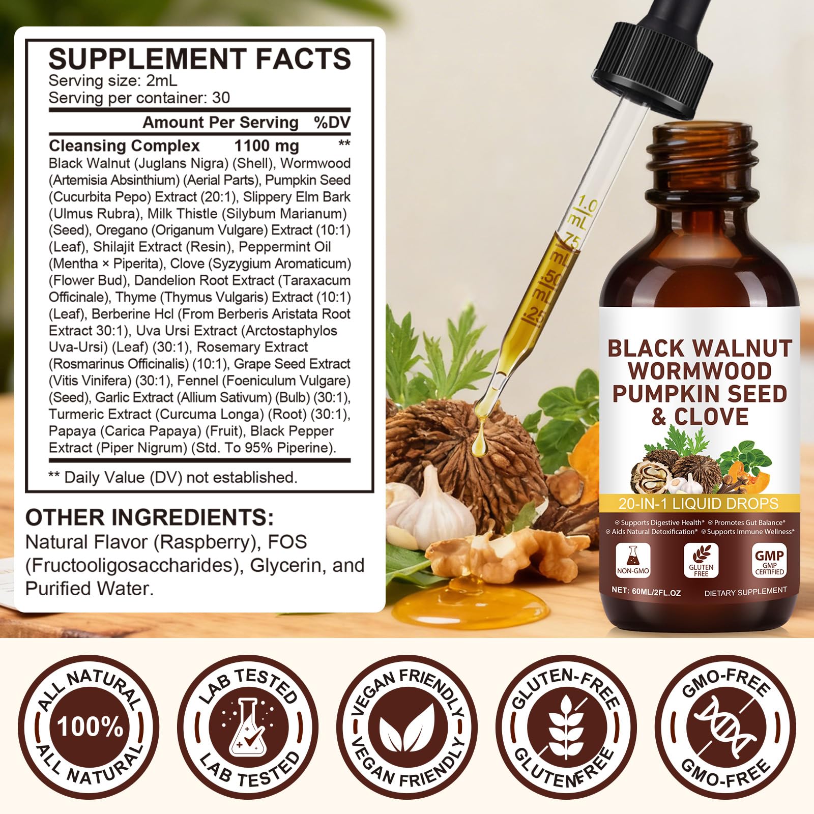 Ocnisdns Alcohol-free formula bottle offers a gentle, plant-based daily option