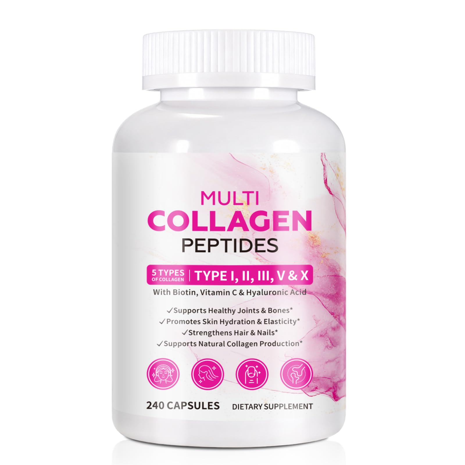 Ocnisdns Multi-Collagen bottle front showing comprehensive beauty and joint support