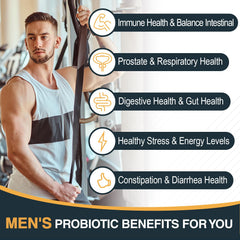 Ocshesally Probiotics for Men turmeric cranberry goji blend visual suggesting natural wellness.