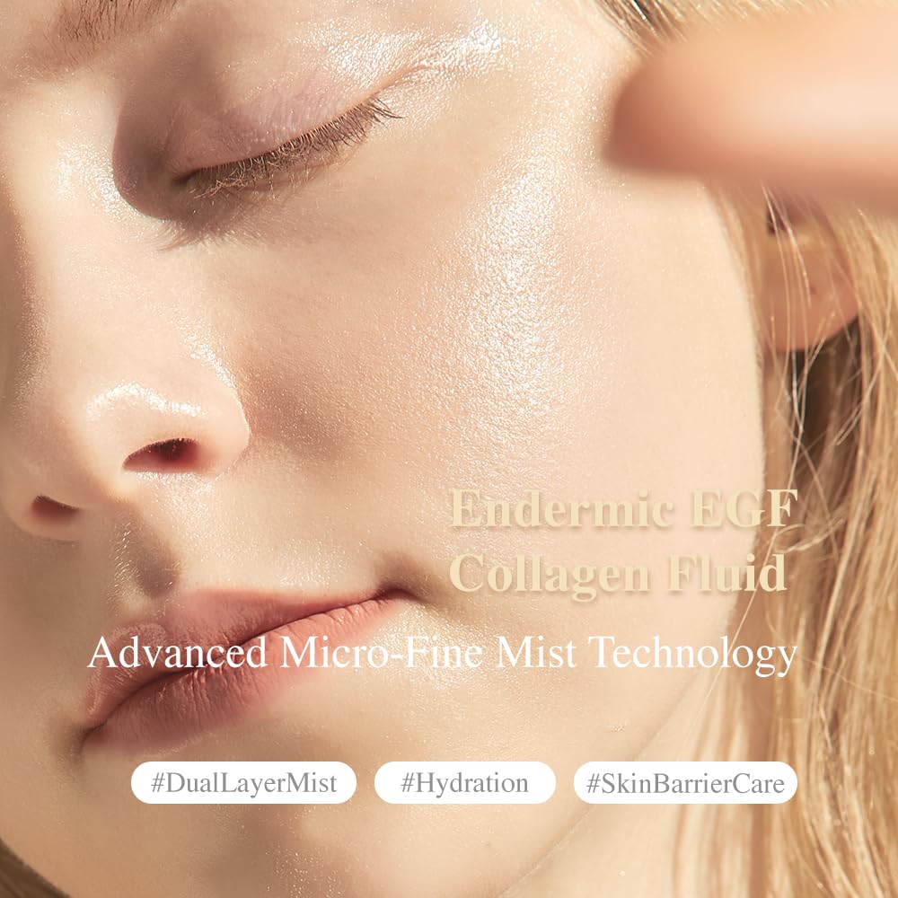 Cross-section view of ODEAR Endermic EGF Collagen Fluid dual-layer technology.