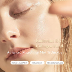 Cross-section view of ODEAR Endermic EGF Collagen Fluid dual-layer technology.