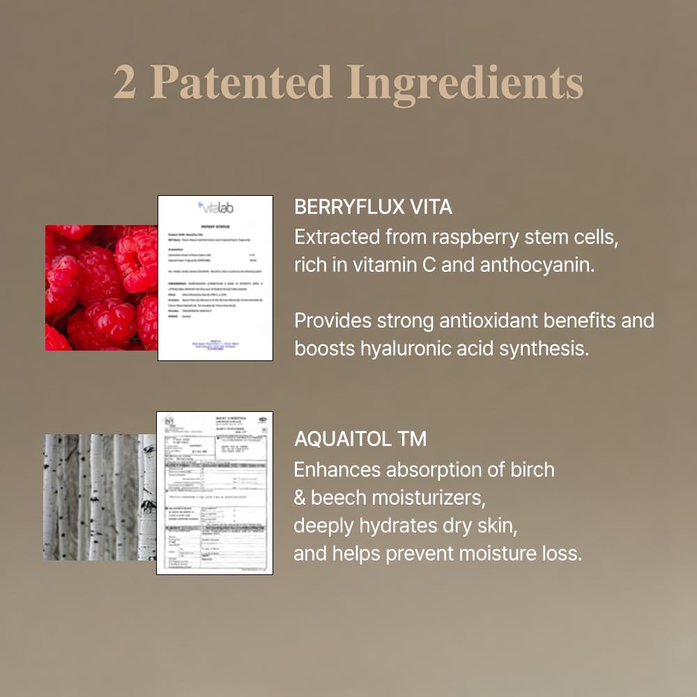 Ingredients highlighting BerryFlux Vita in ODEAR Endermic EGF Collagen Fluid.