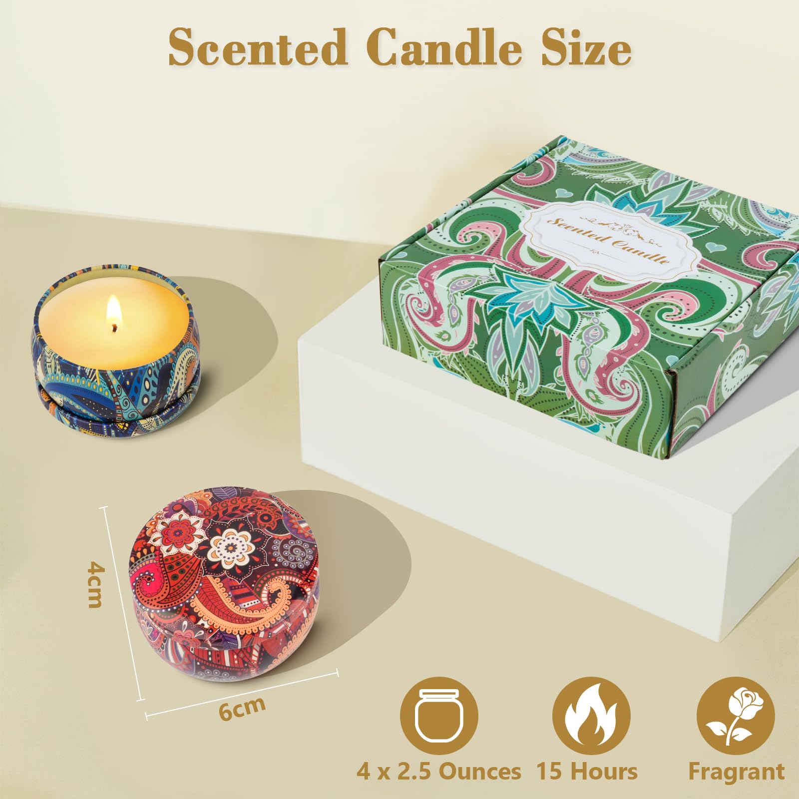 OFUN candle on table decor for relaxing spa-like mood.