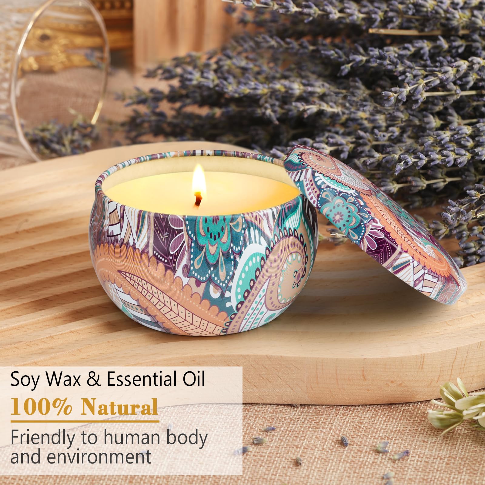 OFUN lemon candle jar brings uplifting brightness to kitchen and desk.