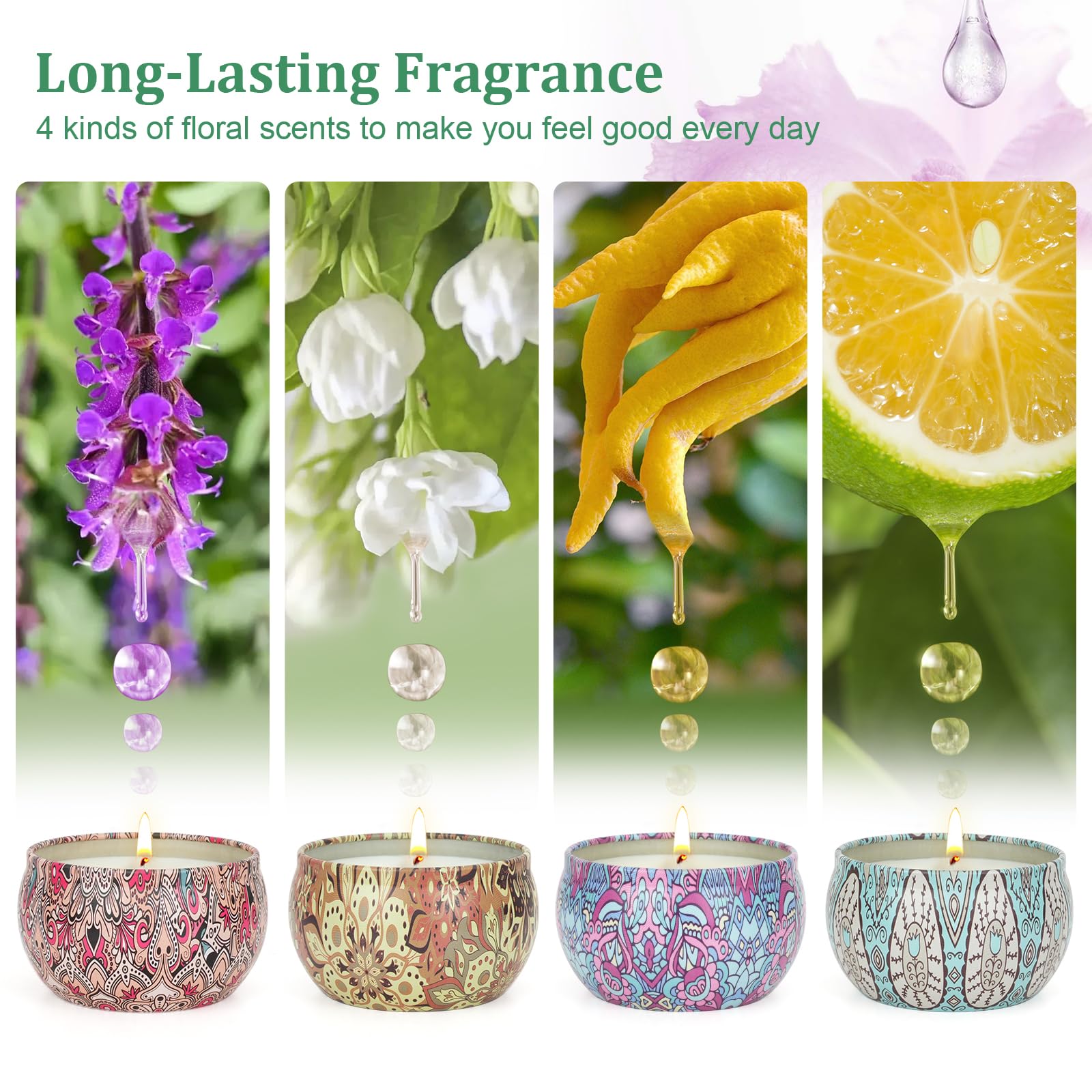 Ofun lemon candle close-up with fresh zesty notes