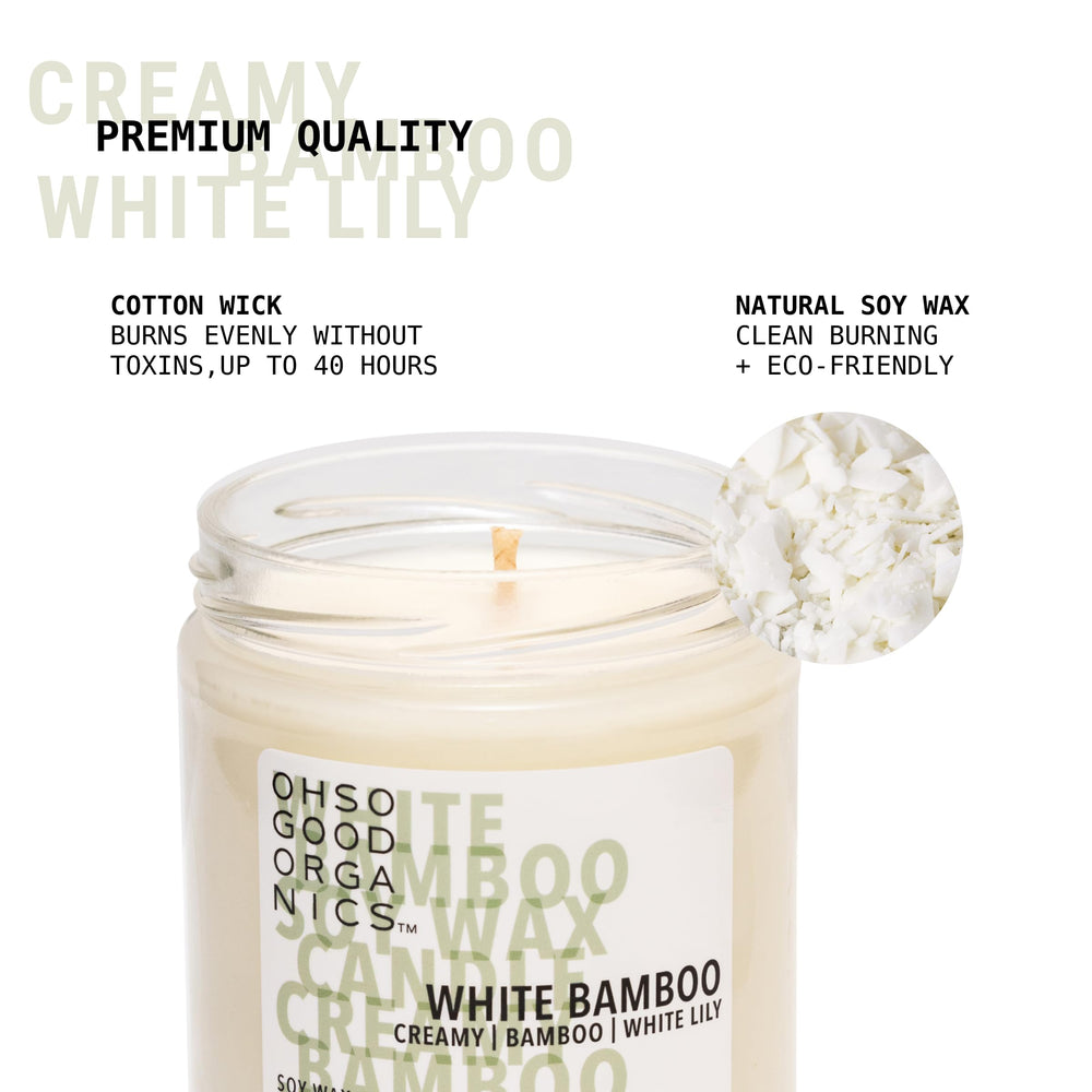 OH SO GOOD ORGANICS 16oz candle with long-lasting fragrance for rooms
