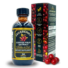 OhmYes Javaberry bottle pour-top promotes natural energy and focus.