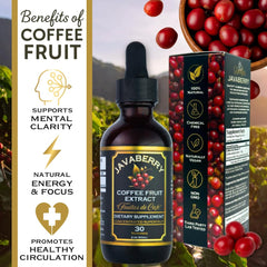 Dropper releasing Javaberry liquid drops for focused use.