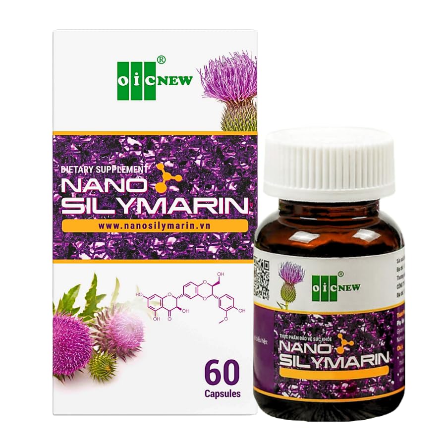 OIC NEW Nano Silymarin bottle displaying compact capsules for daily liver support