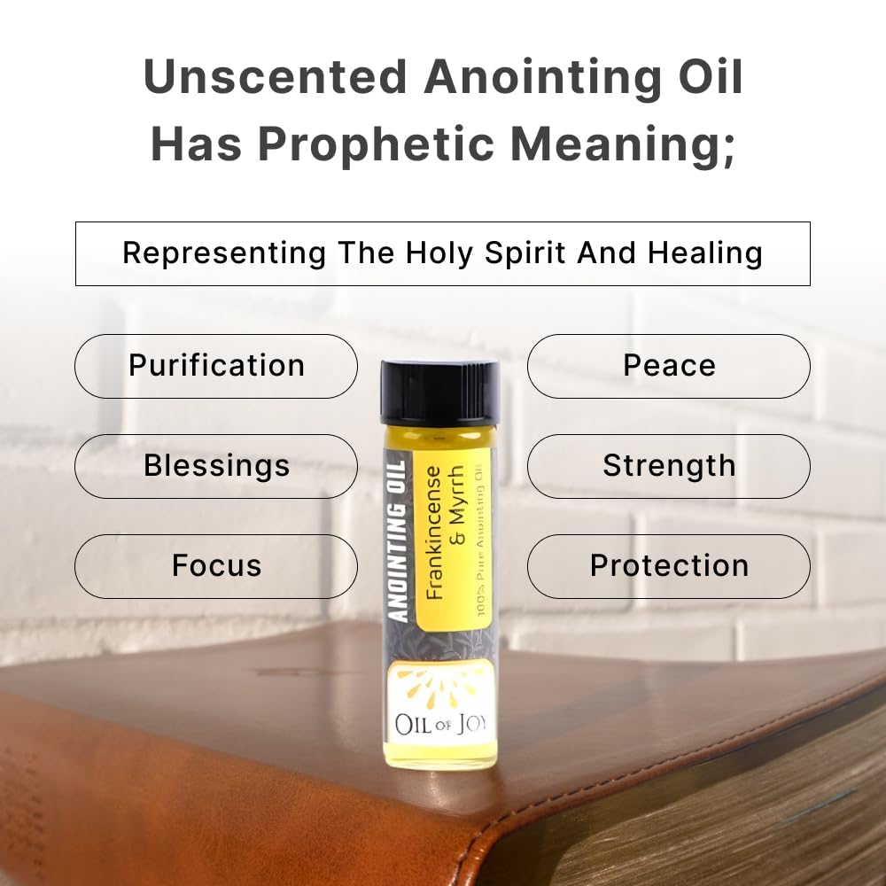 Oil Of Joy bottle ready for prayer and meditation