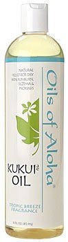 Oils of Aloha Kukui Nut Oil scented Tropic Breeze, ideal night moisturizer and makeup remover.