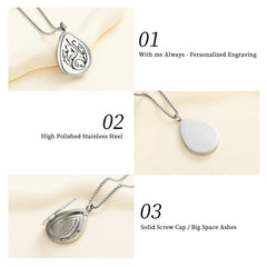 Oinsi silver-tone diffuser necklace with chain for daily wear