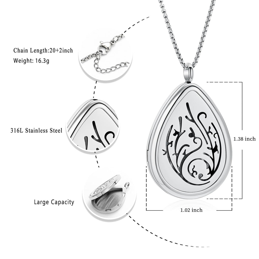 Oinsi stainless steel locket diffuser necklace keeps oils secure and stylish