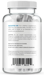 Close-up of OjosLabs Diosmin 1000mg capsules designed for easy absorption.