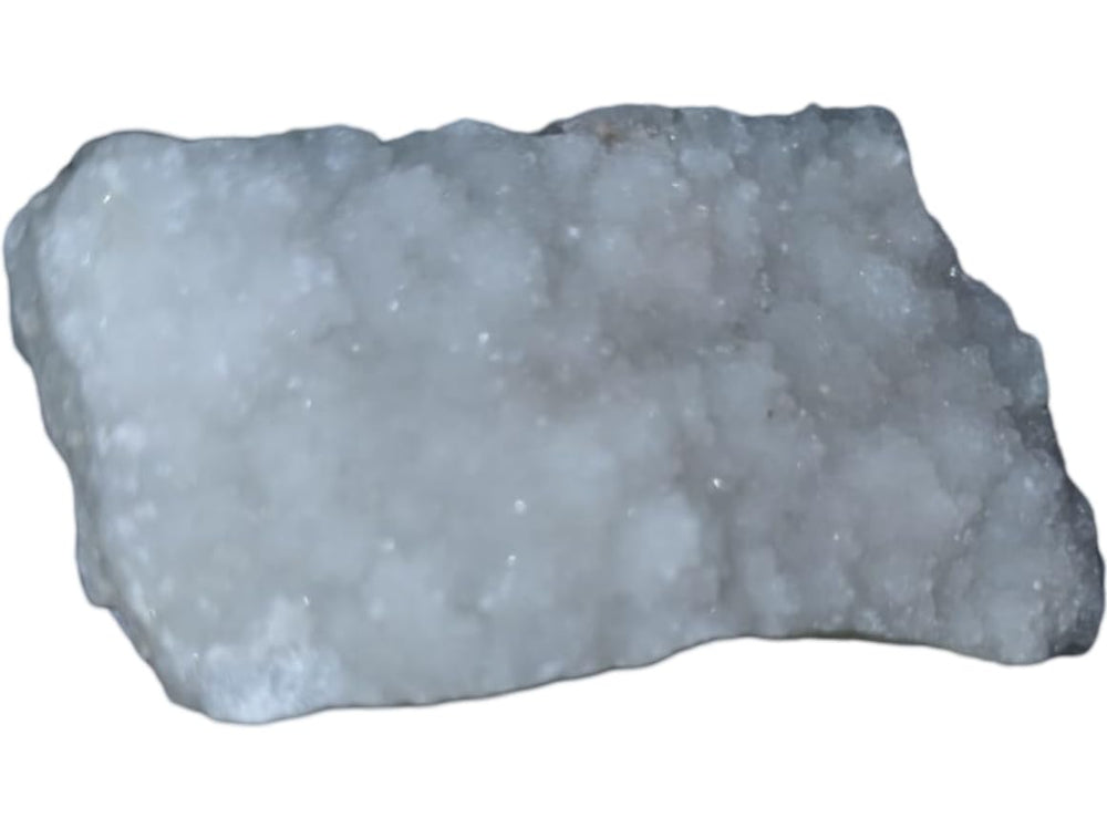 Okenite Druzy Crystal Cluster meditation shot highlights calm mood and inner introspection.