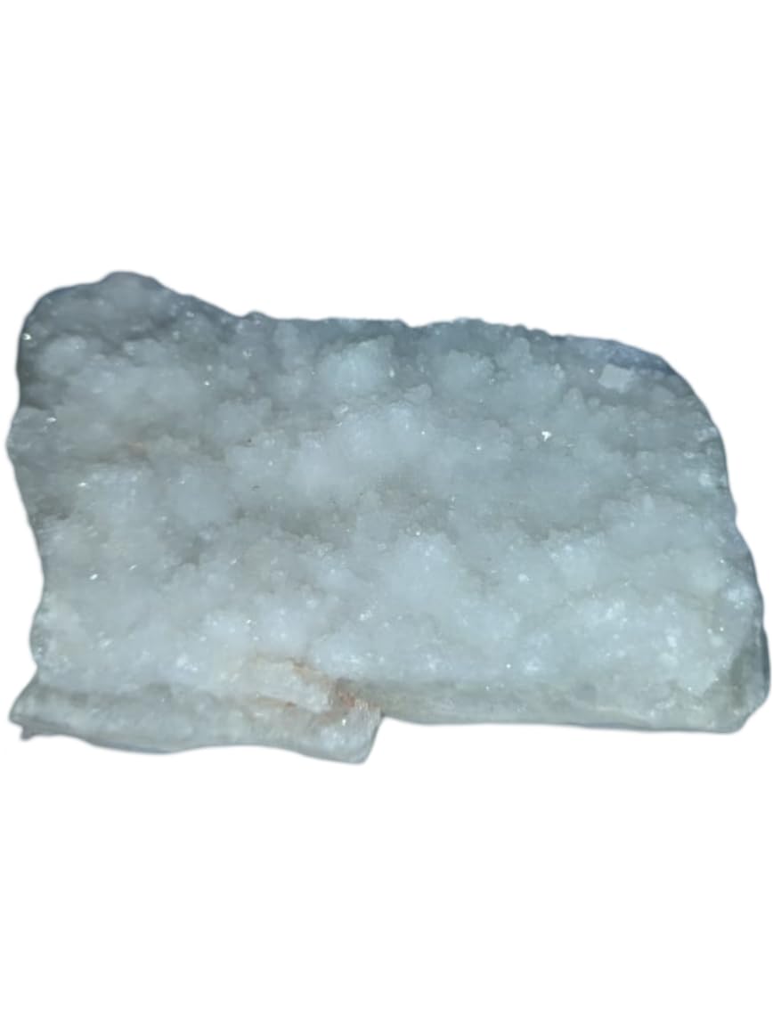 Okenite Druzy Crystal Cluster glow highlights potential for personal growth during reflection.
