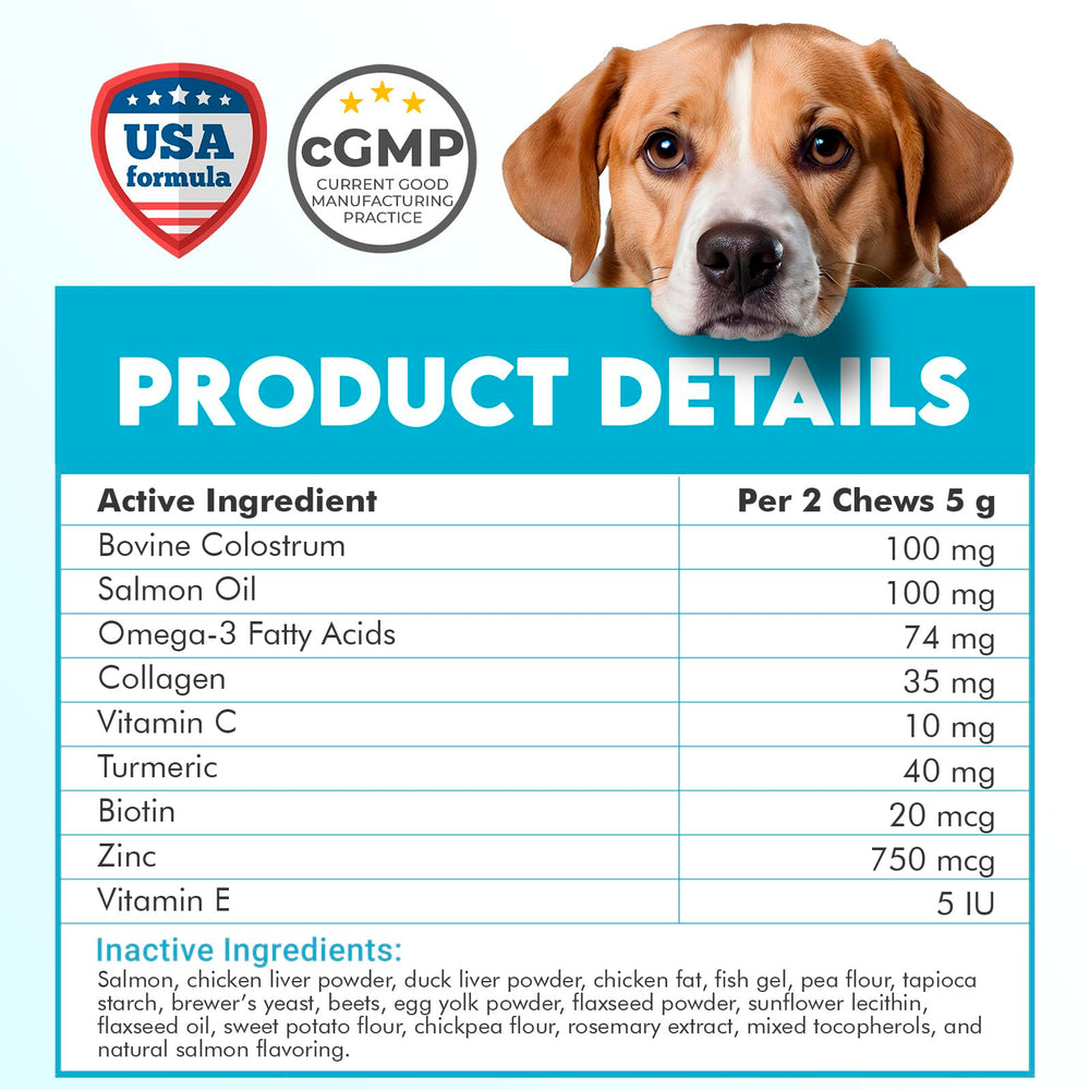 OKKÖBI Omega 3 chews serving suggestion photo showing everyday feeding routine.