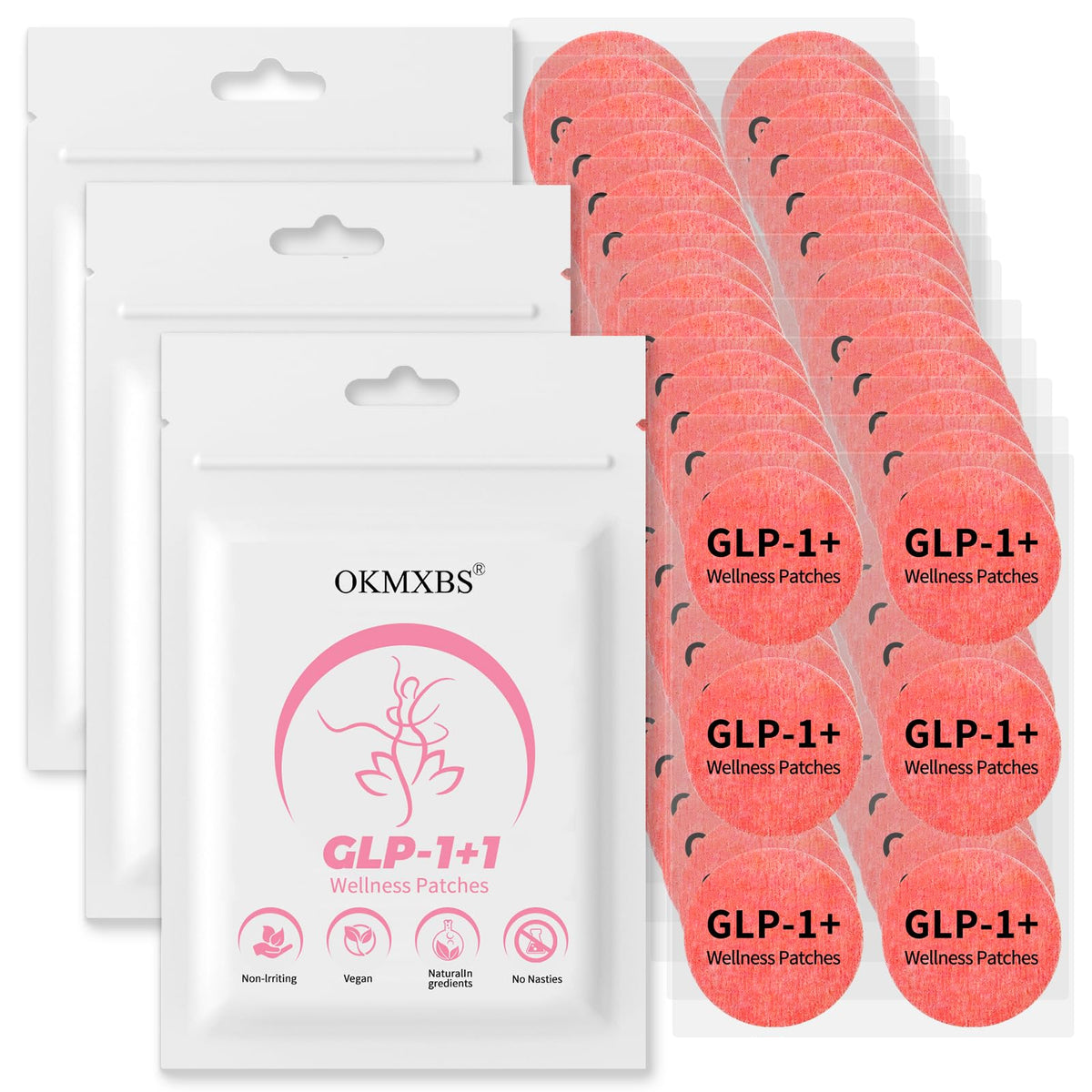 OKMXBS ginger root extract patch for daily wellness, gentle on the skin.