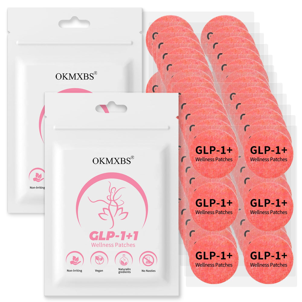 OKMXBS GLP-1 Patch on the arm for convenient daily use.