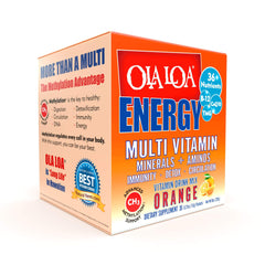 Ola Loa Energy Orange packets for convenient daily vitamins on the go