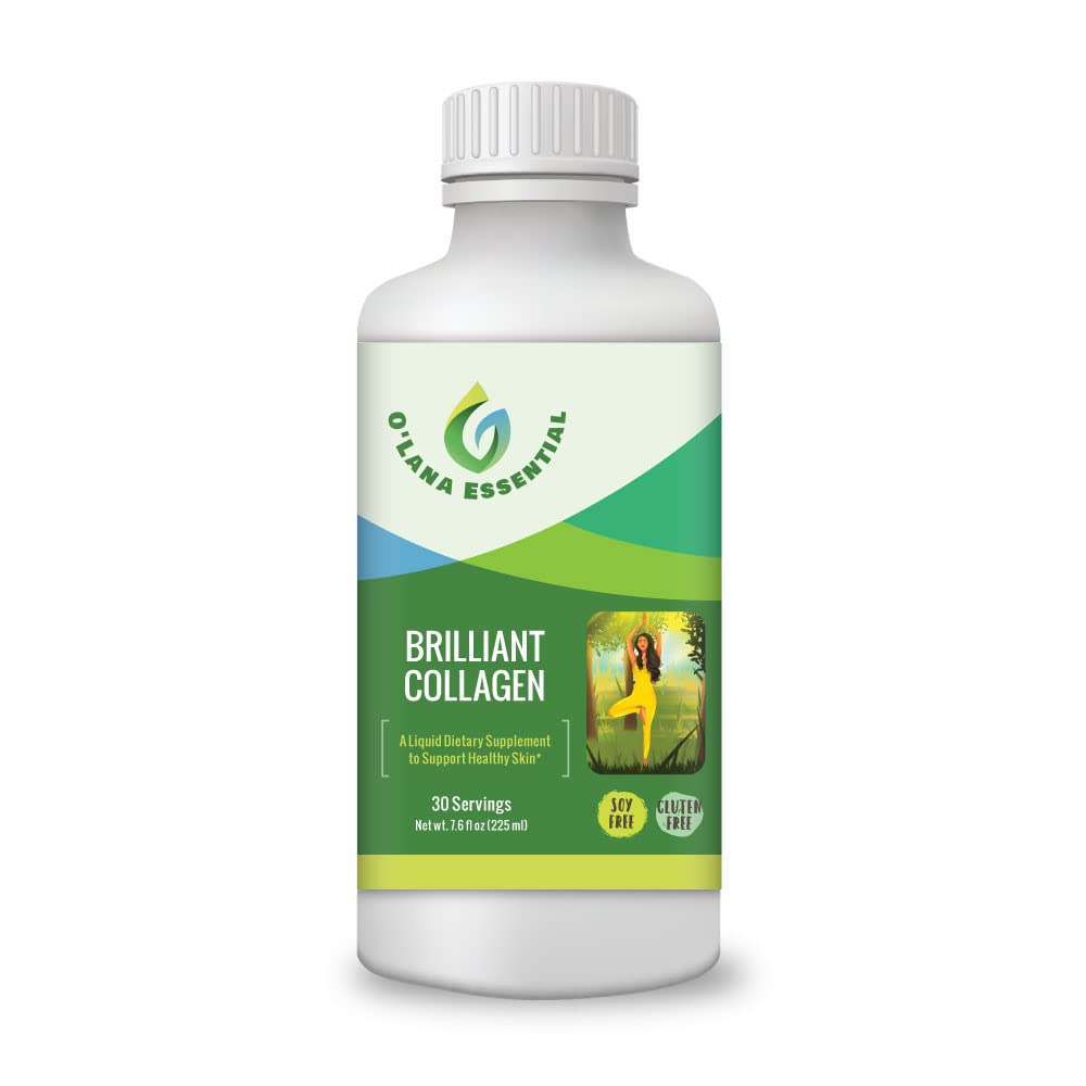 O'Lana Marine Liquid Collagen bottle front highlighting premium packaging for skin support.